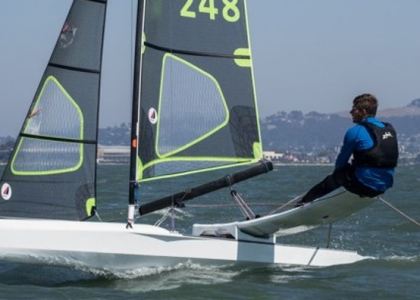 Canoe sailing